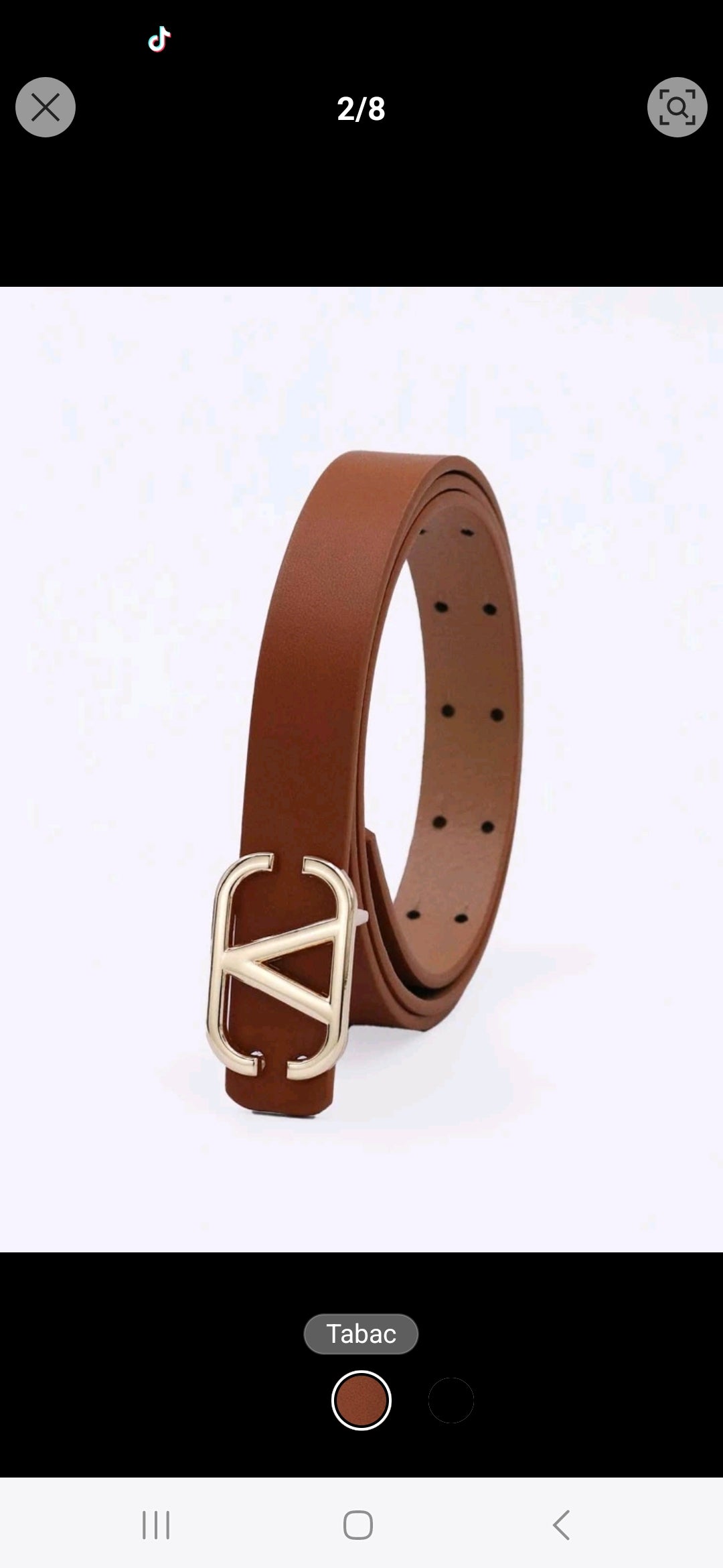 Ceinture Victoria couleur café